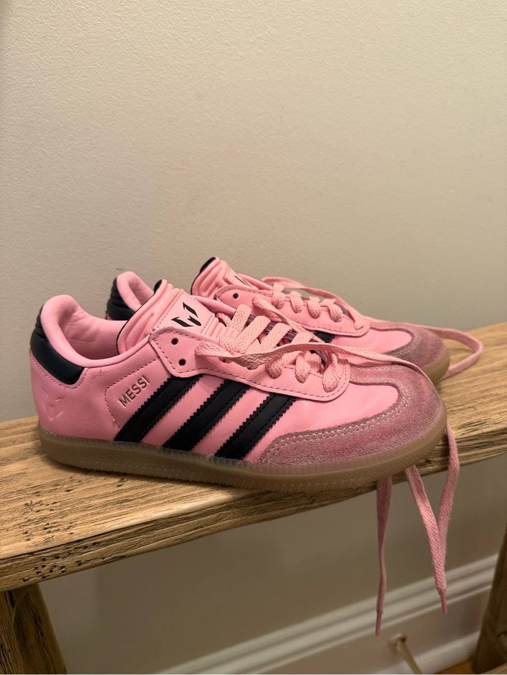 adidas Pink and Black Low-Top Sneakers
